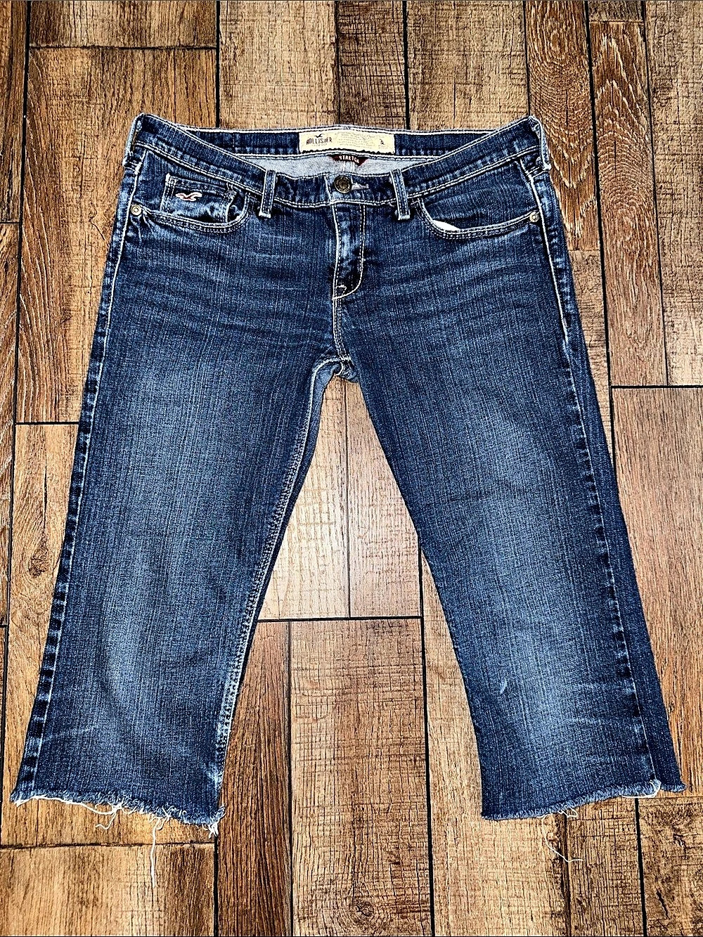 Hollister Cali Slim Boot Bootcut Jeans in Blue Waist 3